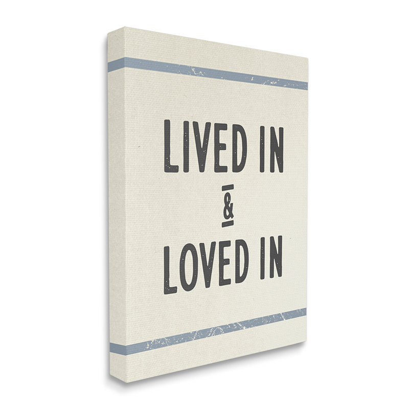 «Lived in Lived in Expression» par Daphne Polselli - impression d'art graphique, Toile tendue, H 20 po x l 16 po x 1,5 po
