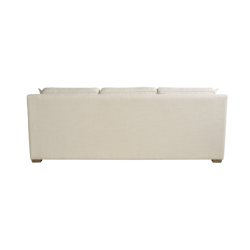 Leah 99" Sofa in High Performance Asbury Oatmeal Fabric