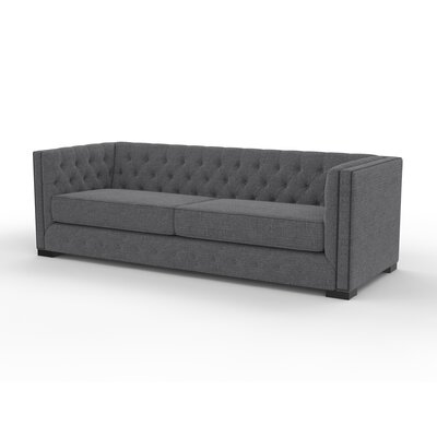 Estevez 94"" Linen Tuxedo Arm Sofa -  Darby Home Co, AA0D261BF0D246BDB922F74A4AB18A9B