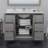 48'' Single Bathroom Vanity with Genuine Marble Top-79721284-79721286