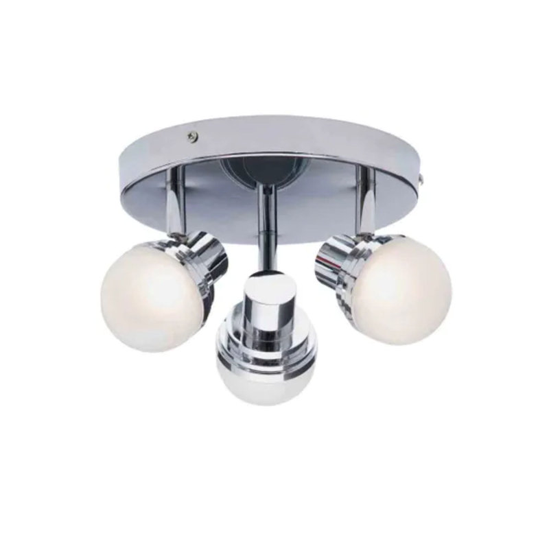 Milan Deco 3lt Led Plate Chrome