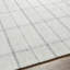 Tapis gris en laine tissé à plat à la main Mathers-2097733535