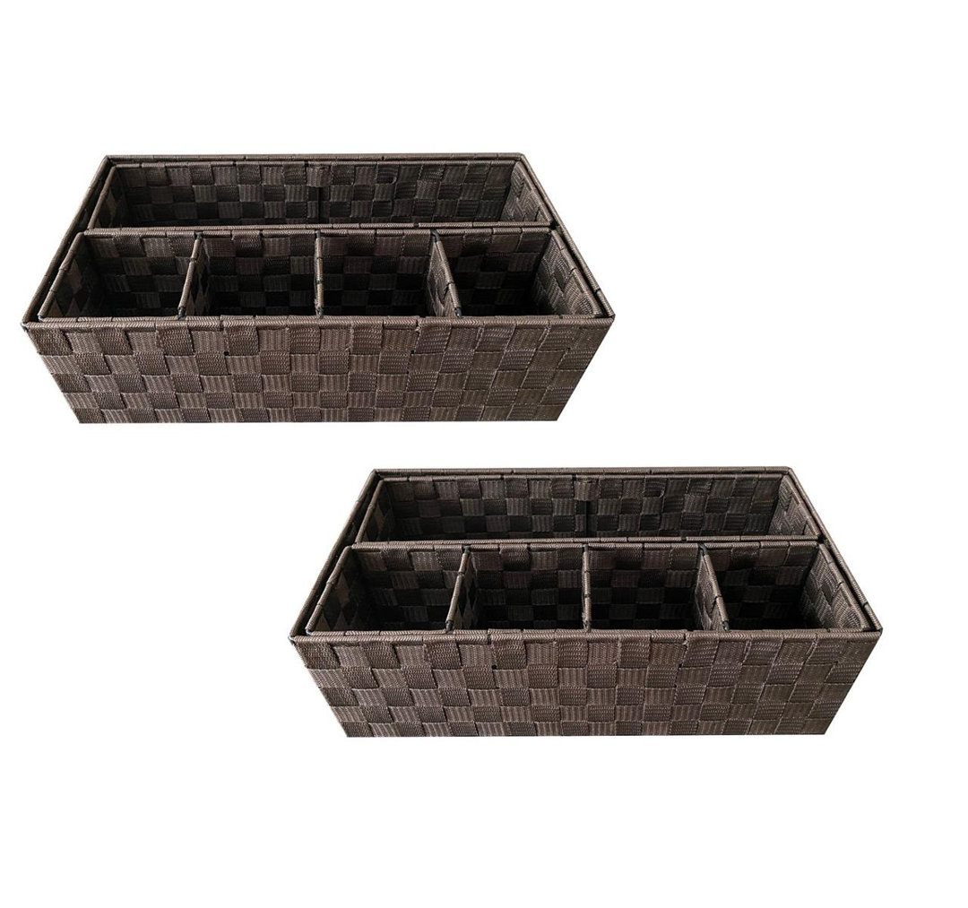 Fabric and Metal Organiser Boxes