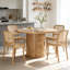 Table de salle à manger ronde 43 po pour 4 personnes, petite table de cuisine en bois avec base en métal robuste, table de salle à manger ronde moderne pour salle à manger, assemblage facile-462871726