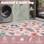 Rectangle Floral Washable Area Rug-979939520-979939523