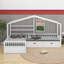 Lit plateforme simple avec tiroirs de rangement-1404276373