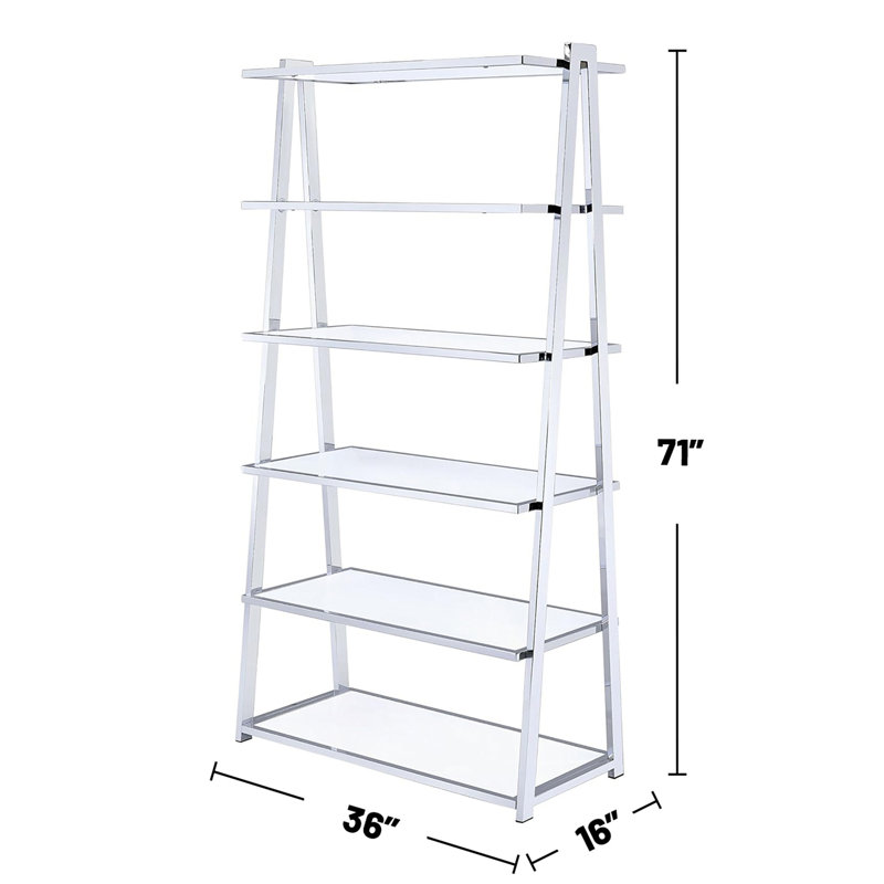 6 tablettes fixes à 6 niveaux