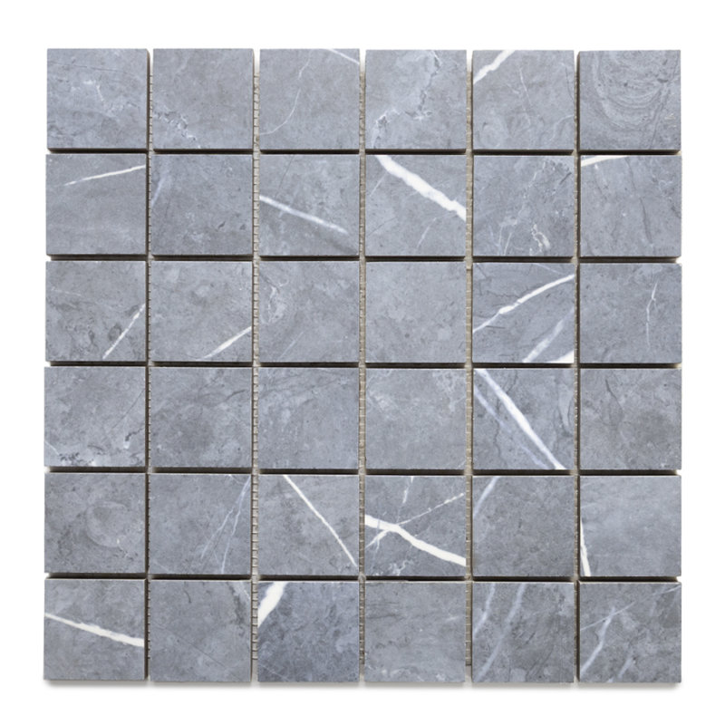 Opera 2" x 2" Porcelain Grid Mosaic Wall & Floor Tile, Blue