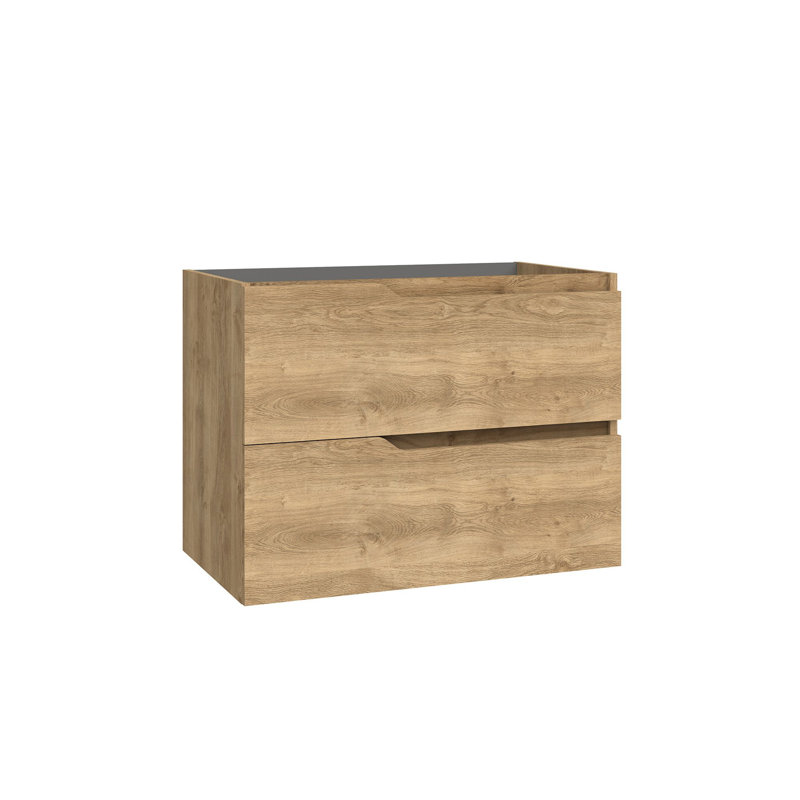 Menta 31.1" Wall Mounted Single Bathroom Vanity Base Only, Gray Pine