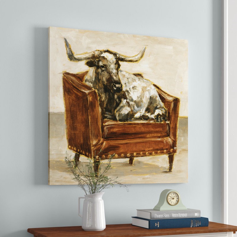 «Refined Comfort III» par Ethan Harper - Peinture, H 36 po x l 36 po, Toile tendue, Sans cadre