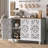 Accent Cabinet With 3 Doors, Storage Cabinet With Adjustable Shelf, Sideboard Buffet For Living Room, Entryway, Dining Room, White-794390795