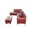Edman Faux Leather Sofa & Chaise
