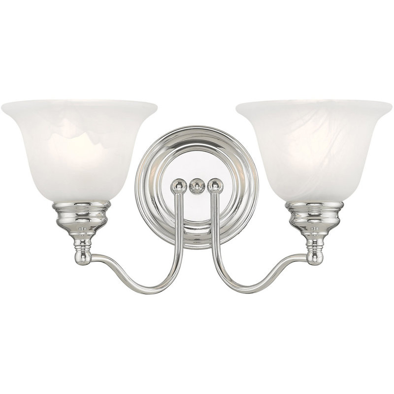 Éclairage pour meuble-lavabo 2 lumières Horwich, Chrome poli