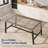 Industrial Dining Table for 6-8 – 70.87'' Rectangle, Modern Wooden Top, Sturdy Metal Frame, Spacious Non-Extendable Countertop, Kitchen & Dining Room Furniture, Gray Walnut-1020400185