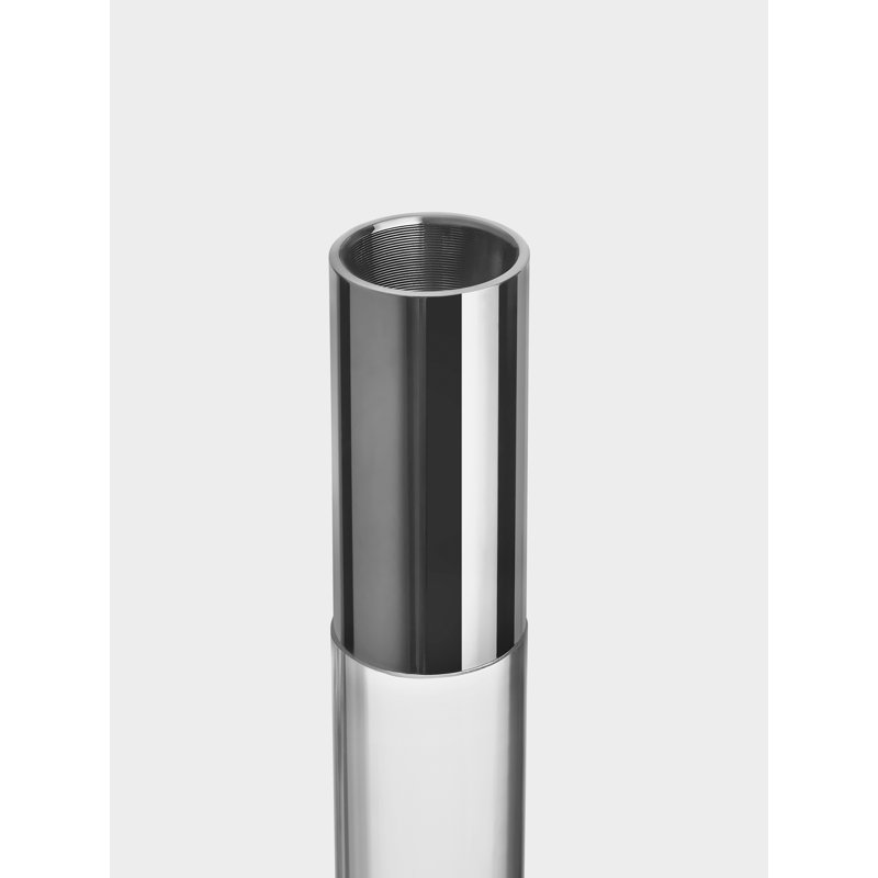 Lumiere Candlestick, 12.6" H x 4.1" W x 4.1" D, Silver