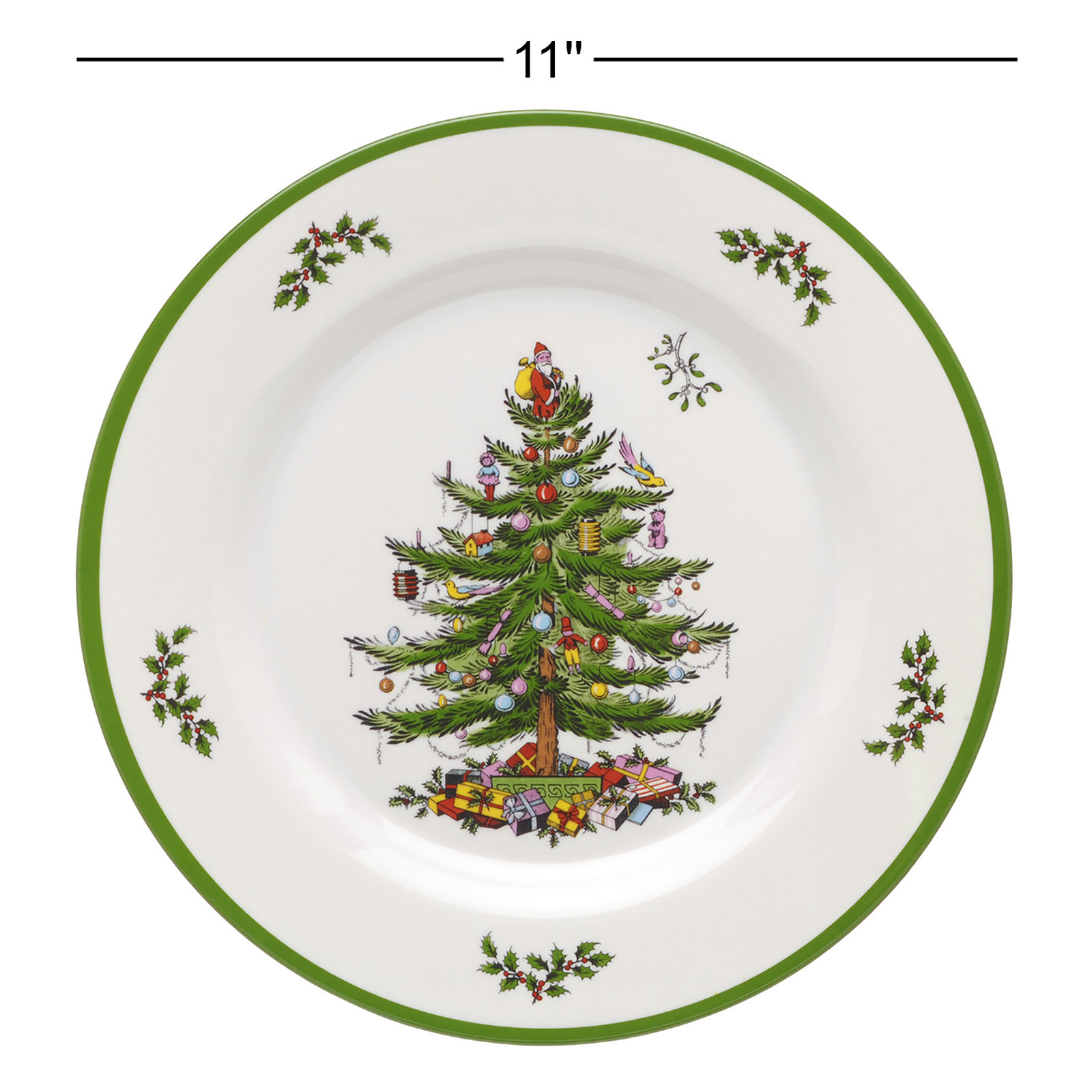 Christmas Tree 11" Dinner Plate