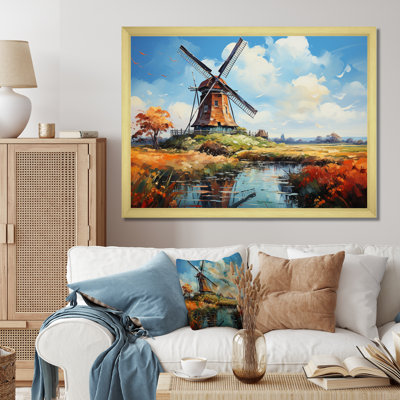 Marivella, Allemagne, moulin à vent hollandais II, reproduction sur toile