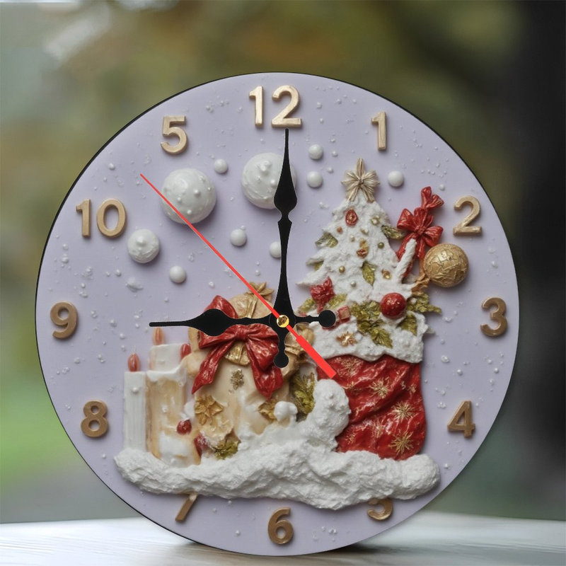Horloge à pain d'épices avec paillettes