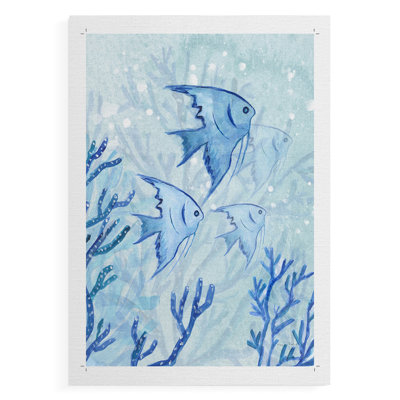 Ange poisson I - Impression sur toile seulement - NON-CADRE