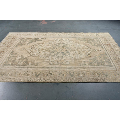 Vintage Turkish Wool Rug with Rustic Decor Design for Large Bedrooms or Boho Chic Spaces