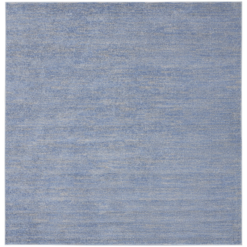 Tapis bleu nautique Yolonda, Carré 7 pi