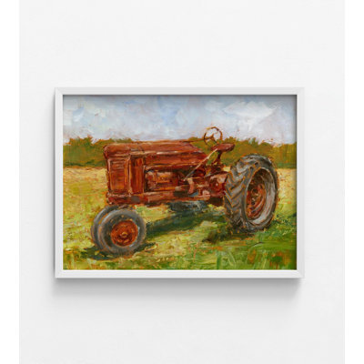 «Alcide Rustic Tractors II» par Ethan Harper, reproduction de peinture rustique de vieux ranch, reproduction de maison de cowboy, idée de cadeau d'agriculteur, affiche de paysage champêtre