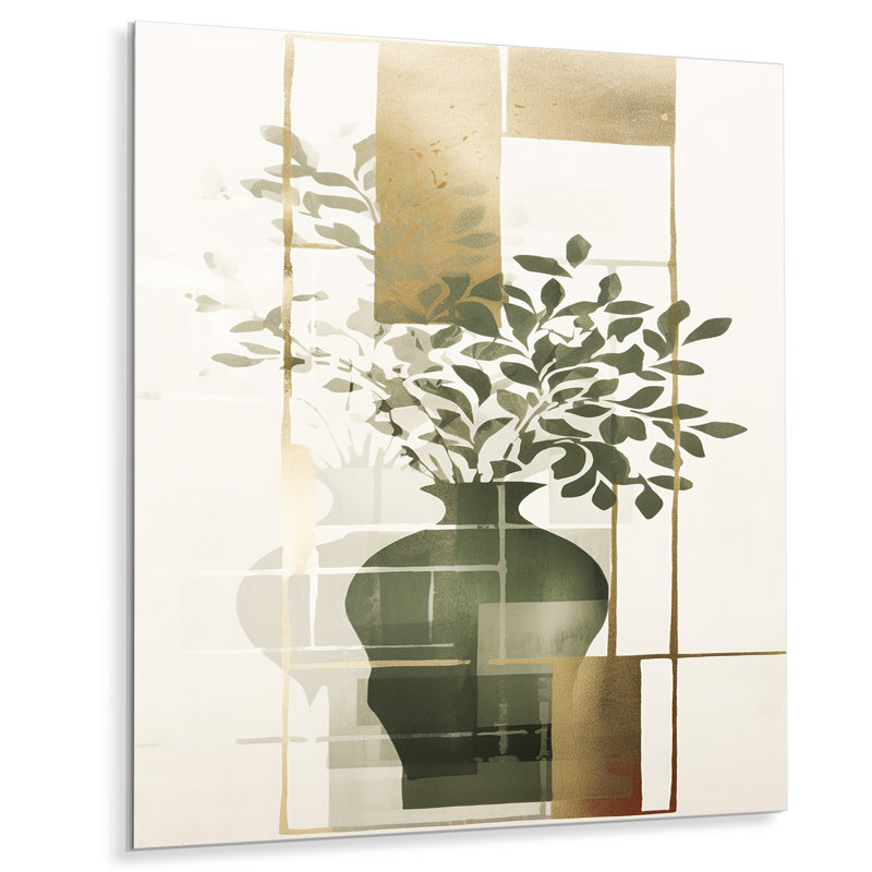 Décoration murale Minimal Botanicals, Métal métal, H 44 po x l 34 po x P 1,5 po