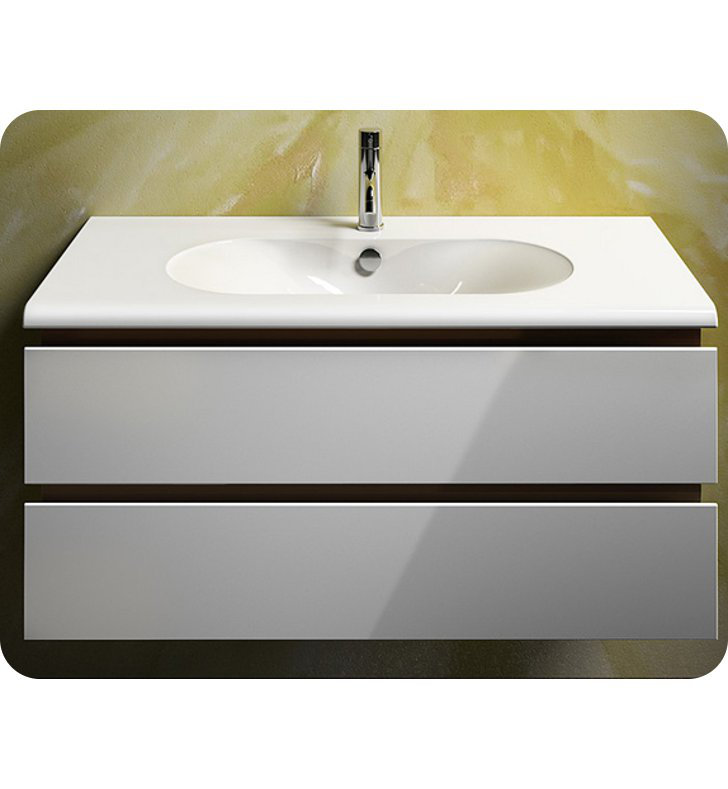 Sfera 39.37'' L Bathroom Sink, 0-Hole