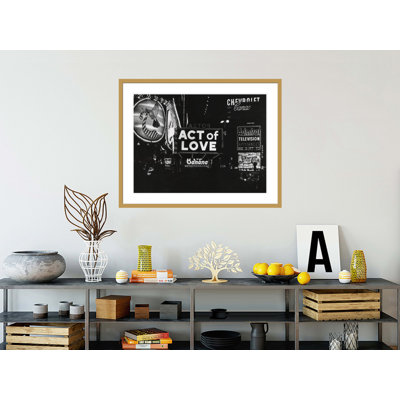 [Act of Love Astor Theater Times Square New York] by Weegee -Framed Giclee Print