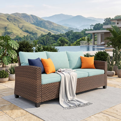 Argyri All-Weather Wicker Patio Sofa