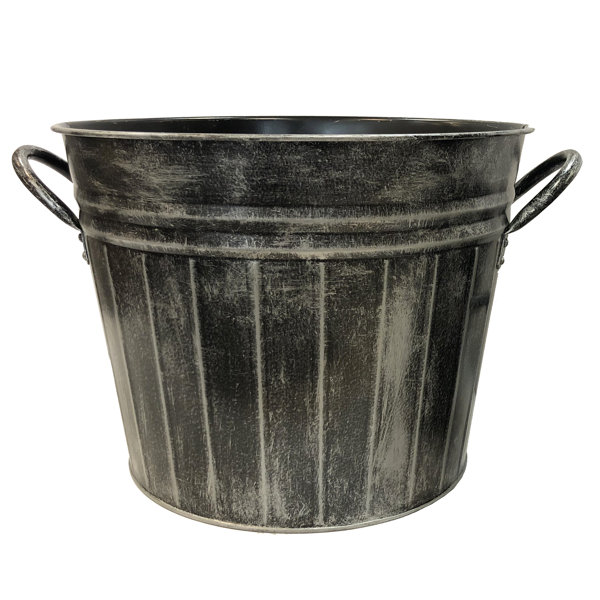 Gracie Oaks Tombolo Metal Pot Planter | Wayfair