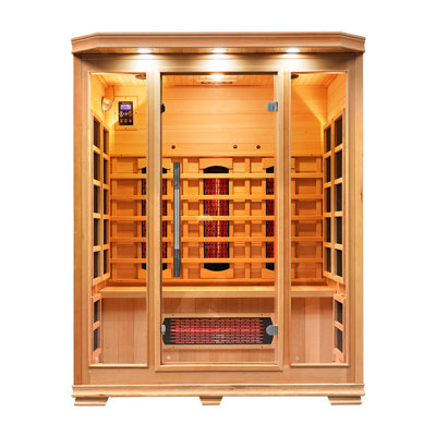 Vidalux Solara 3 Person Full Spectrum Infrared Sauna With Complete Heat