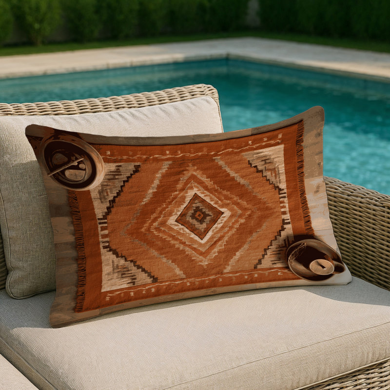 Adobe Charm Indoor And Outdoor Throw Pillow, Rectangle 14"H x 20"W