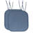 Herringbone Stitch Memory Foam Non-Slip 16" x 16" Chair Cushion Pad with Ties-86741167-102879857