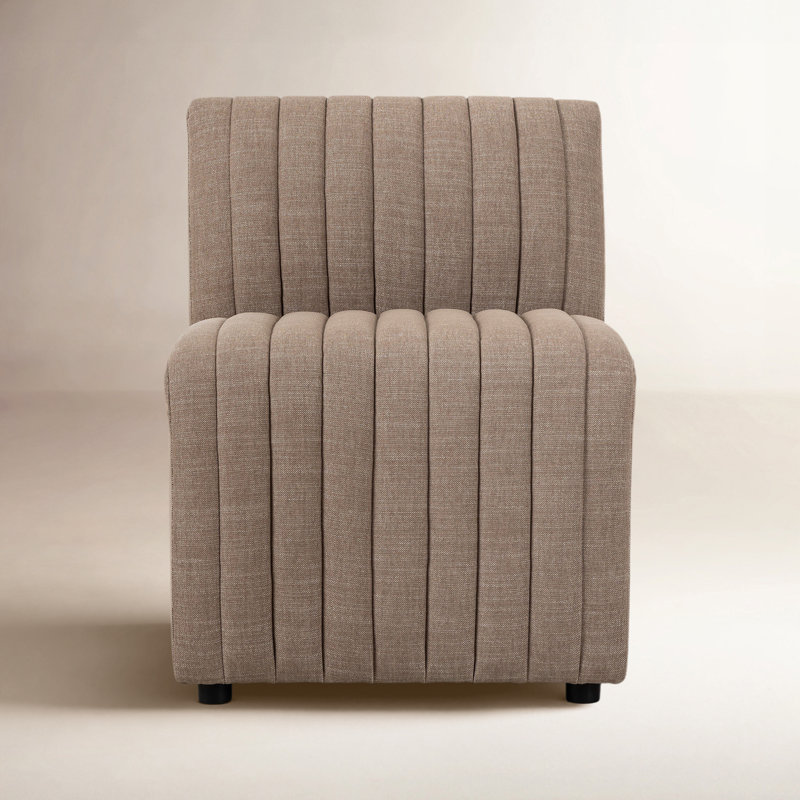 Grayson Upholstered Dining Chair, Crypton Nomad Taupe Polyester Blend