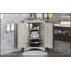 Armoire de rangement triangulaire en chêne avec tablettes réglables, armoire de plancher autoportante pour la cuisine à domicile-1733488501