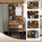 Vanity Table with Mirror & Adjustable LED Lights-1077511193