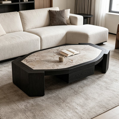Table basse moderne en ardoise