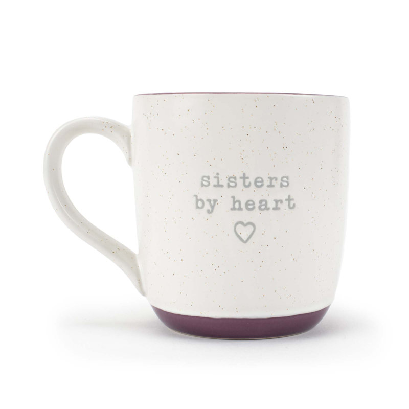 Tasse en céramique tacheté machine à écrire-Font Sœurs par cœur