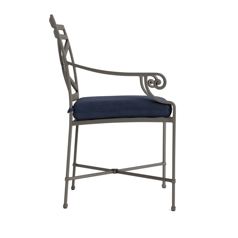 Venetian Outdoor Lounge Chair, Mica, Fusion Neptune