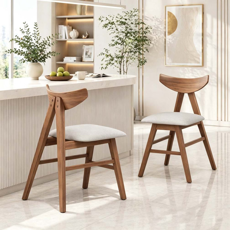 Chaise de salle à manger, Beige clair
