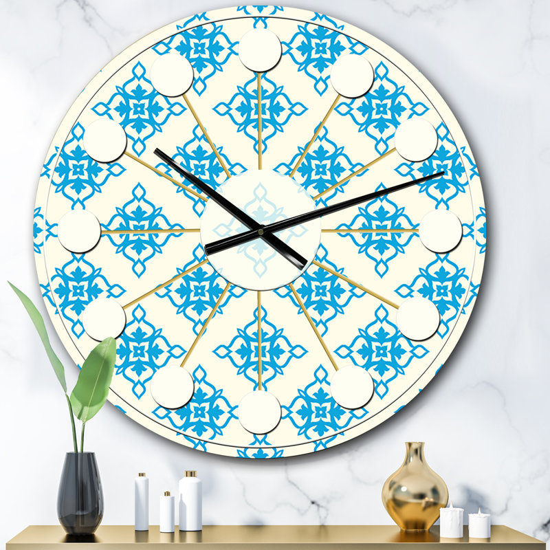 Horloge murale rétro Mid-Century, Surdimensionné