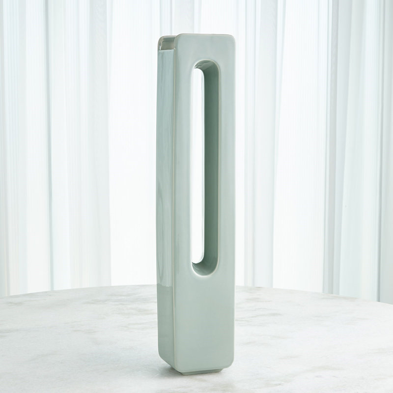 Handmade Ceramic Table Vase, 26.5" H x 5" W x 4" D