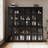71" H X 23.6" W Kitchen Pantry With Bookcases, Glass Door Kitchen Hutch-122612571