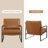Eisenman 27.09'' W Leather Upholstered Accent Armchair-249569278