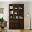 Armoire de rangement moderne avec porte en verre-1195048698