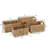 Handmade Water Hyacinth Storage Basket Set with Wood Handles (Set of 4)