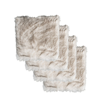 Coussin de siège en simili peau de mouton Laredo 17 po x 17 po Laredo
