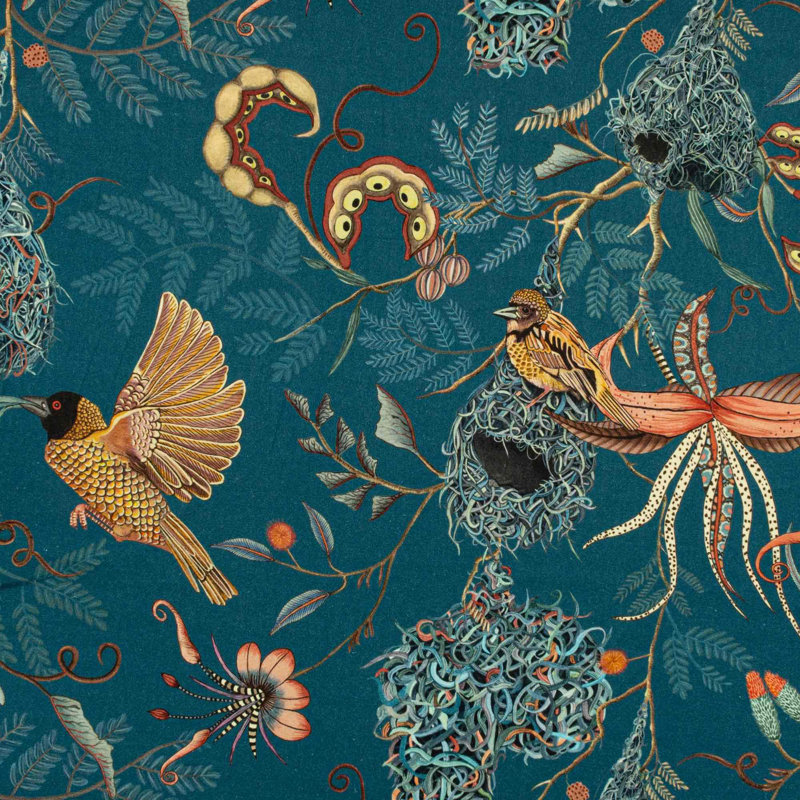 Ardmore Linen Fabric, Midnight
