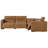 5-Piece Wall-hugger Upholstered Power Reclining Sectionnal-679271160-679271161-702016368